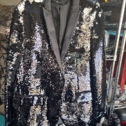 New Years Is Days Away-Sequins jacket By  INC-size Large