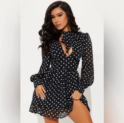 New polka dot dress  ( Small )