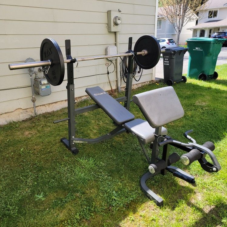Bench And Weights. CHAMP. VTX