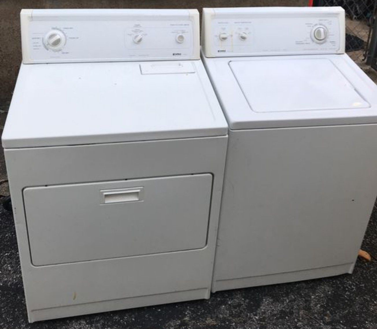 Washer and dryer