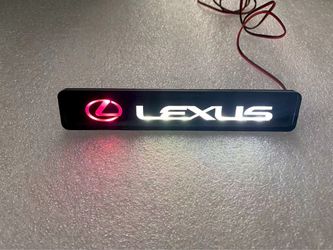 For  Lexus   Logo LED Light Car Front Grille Badge Illuminated Decal Sticker