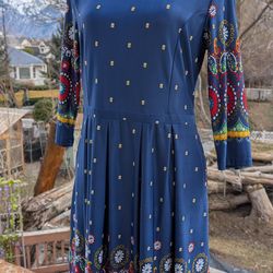 Reborn Paisley Women's size XL Polyester Dress with Pockets