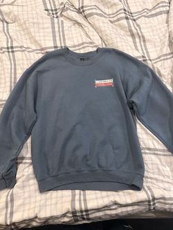 Blue Crewneck Sweatshirt with Logo