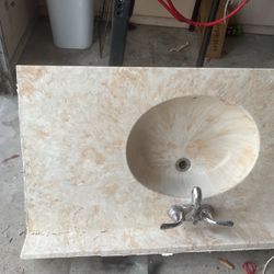 Double Vanity Sink Top