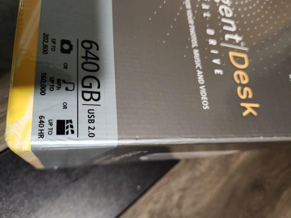 640gb Seagate External Drive (New Sealed)
