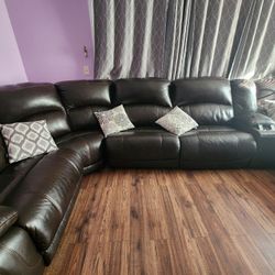 Leather Sofa Set 