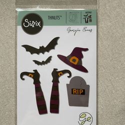 Sizzix Thinlits Die Set 9Pk Spooky Witch 663461