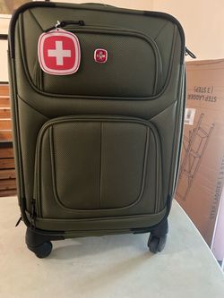 SwissGear Olive Green Spinner Luggage Suitcase