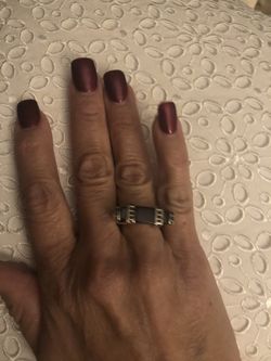 Sterling Silver.925 and black onyx stone size 9