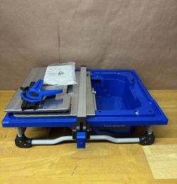 Kobalt 5-Amp -Amp -Blade Wet Tabletop Tile Saw (READ DESCRIPTION)