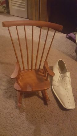 Doll rocking chair real wood