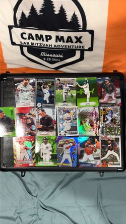 MLB Baseball Card Lot with Case
