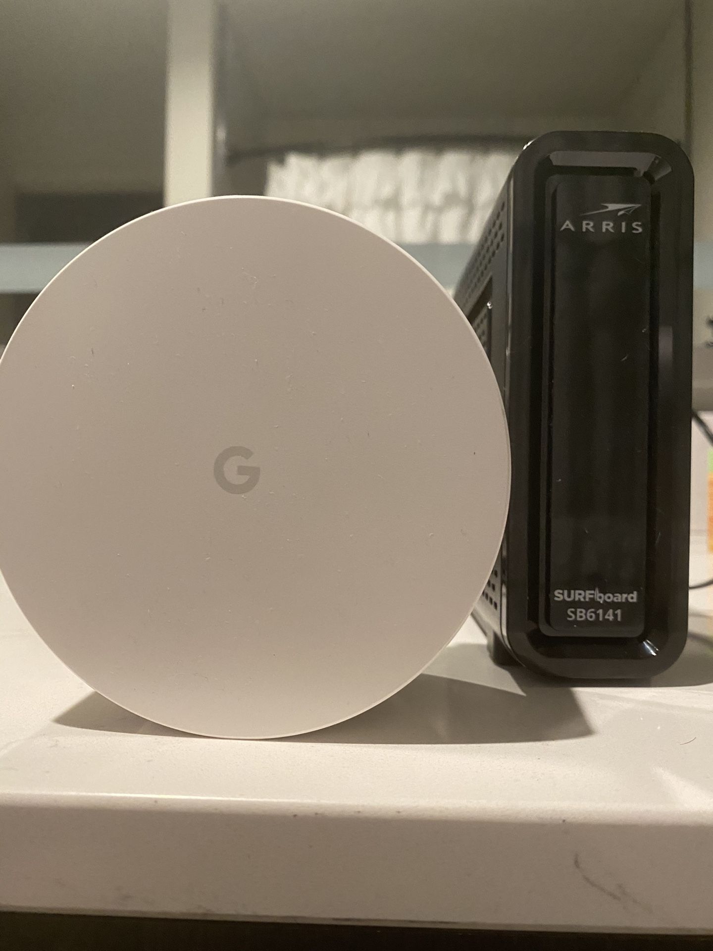 Google Wifi Point with Arris Surfboard