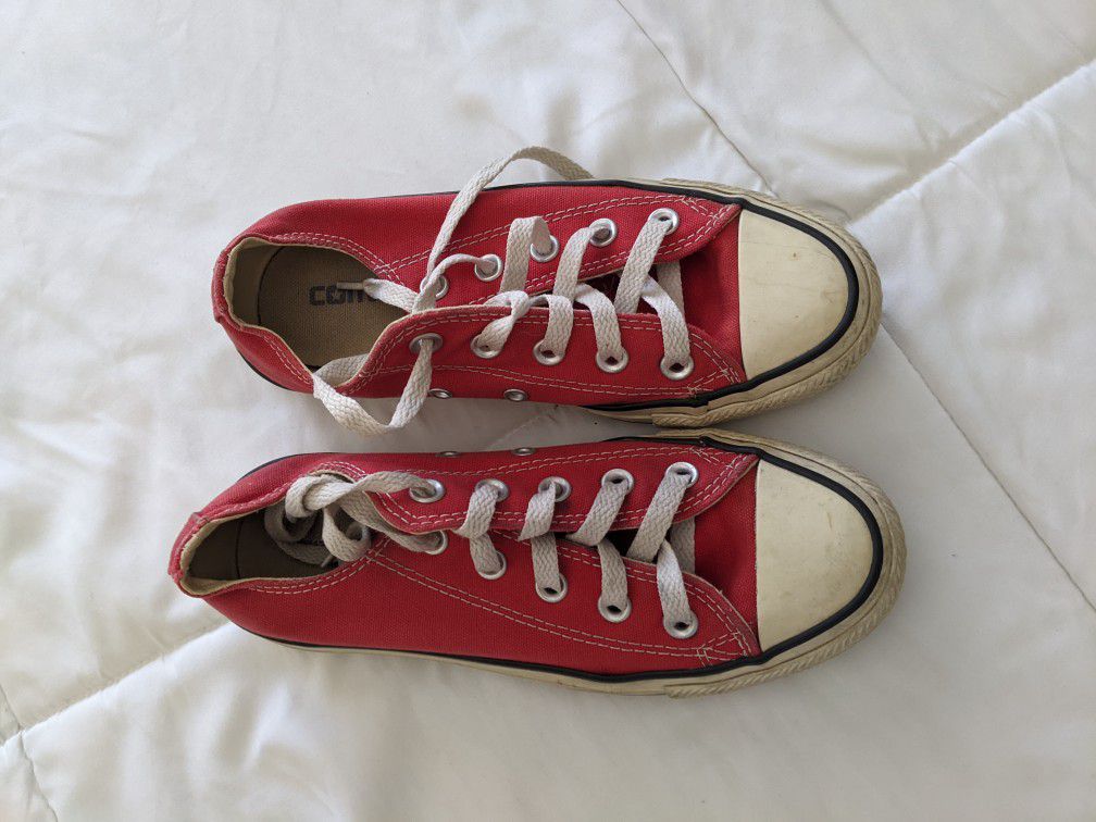 Red Converse Size 3 M, 5 W  $20