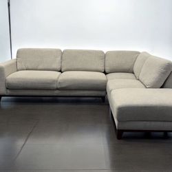 *Free Delivery* Velvet Gray Modern Living Spaces Couch Sofa