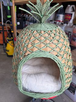 Pineapple dog or cat bed