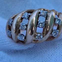 VINTAGE DIAMOND RING 1.00CT 14K