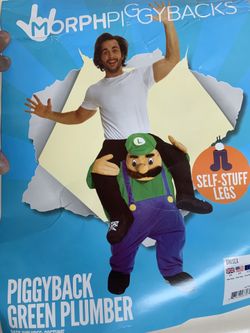 Piggy Back Green Plummer Costume