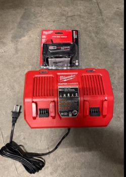 Milwaukee M18 Battery & dual rapid charger