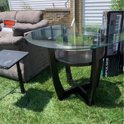 Glass Top Dining Table 