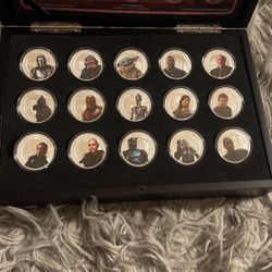 Silver Plated Proof Coins Star Wars