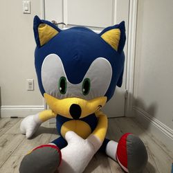Mega Sonic The Hedge Hog Plush