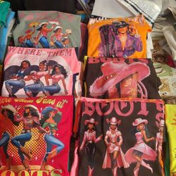 Boots On The Ground  Tee Shirts For Women Kid's& Men 