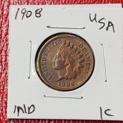 1908 1C Antique Restrike Coins $20 ea