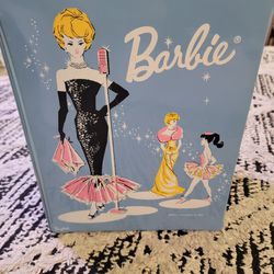 Vintage 1962 By Mattel Inc. Barbie Doll Carrying truck Storage Case Blue Closet