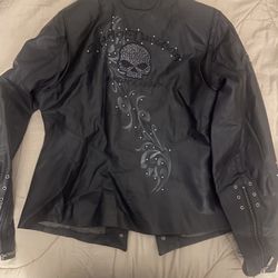 Harley Davidson Leather Jacket (Ladies )