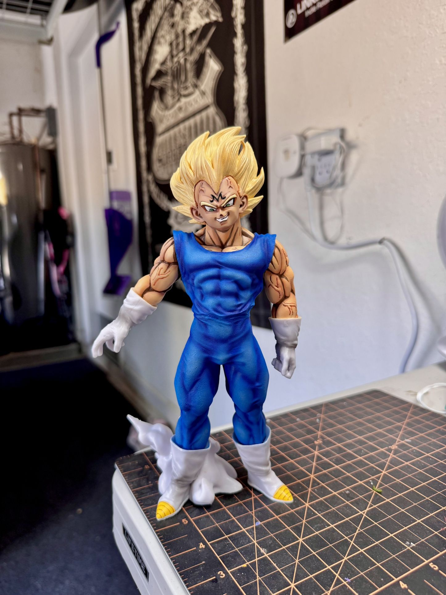 Majin Vegeta Custom Painted PVC Statue