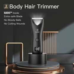 Electric Groin Hair Trimmer for Men - Cordless, Waterproof, and Rechargeable - Perfect for Body, Pubic, and Ball Hair Grooming - Ultimate Male Hygiene