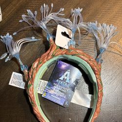 Disney Park Pandora The World Of Avatar Light-ip Wooddpite Ears Headband