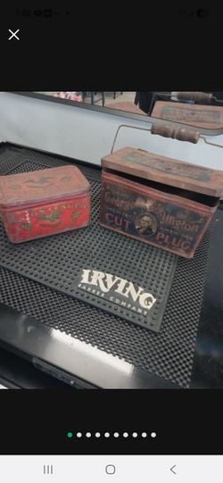 Antique Tobacco Tin Cans 