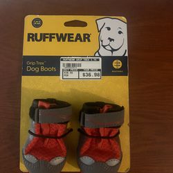 RUFFWEAR Dog Grip Trex Dog Boots Sz 1.75 inches Red- New