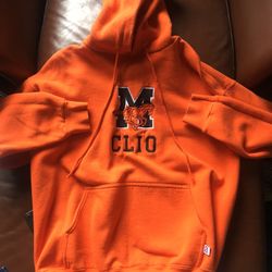 Clio Mustangs Adult Size Medium Embroidered Hoodie