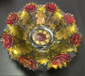 Vintage Goofus Glass Bowl