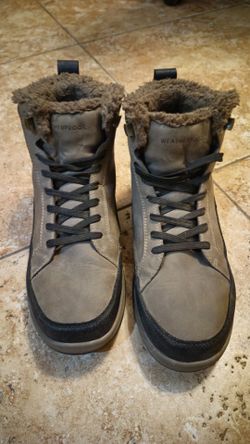 Weatherproof Men's "Logjam" Winter Sneaker Boots - Size 10 (Faux Fur Lined)