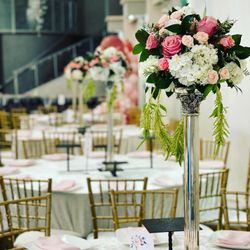 27 Inches Luxurious Silver Stand Centerpiece