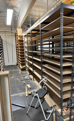 Industrial Racks 48 in W x 48 in D Used 13 Tier Storage Shelving Delivery Available