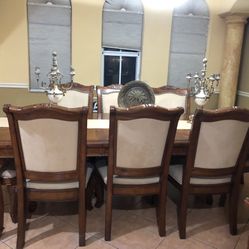 Dining table and chairs