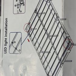 Queen Bed Frame With LED Lights 