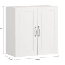 Haotian Wall Cabinet w/ Adjustable Shelf, FRG231-W