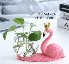 Planter,Glass Vase,Resin Hydroponics Flower Vases,Nordic Modern Succulent Flower Pot Creative Decor for Home Office Table 