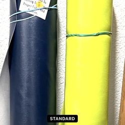 Seahawk Color Marine Vinyl Upholstery Fabric -55” rolls Lots of yardage left ( more blue than green)  And throwing in a smaller roll of canvas materia