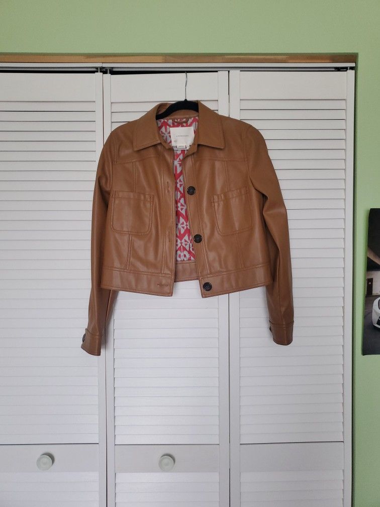 Anthropologie Faux Leather Jacket