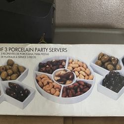 3 Set Porcelain Party Plates