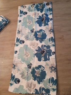 Floral curtains black out