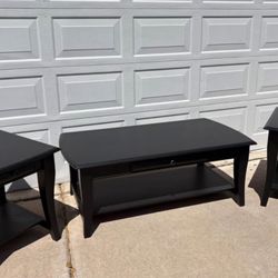 Black Coffee Table Set