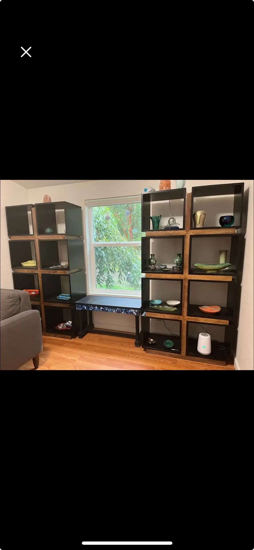 Room divider bookcase